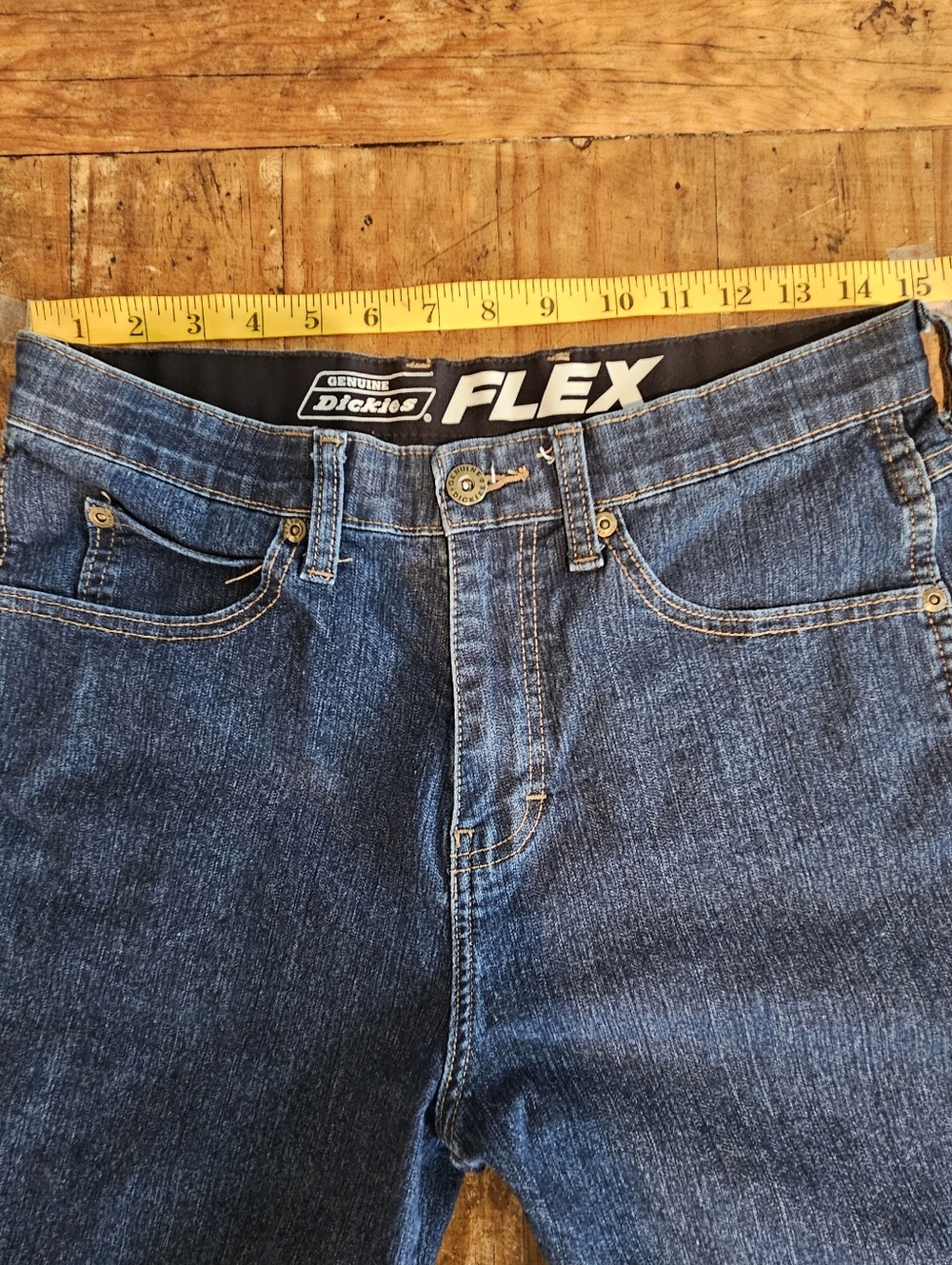 Genuine Dickies Flex Denim Shorts Size 30 - Picture 4 of 10